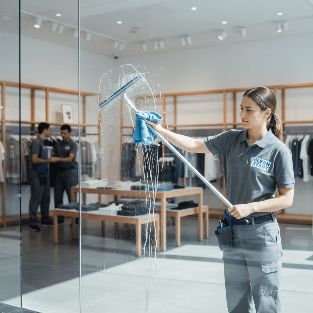 Limpieza de local comercial profesional
